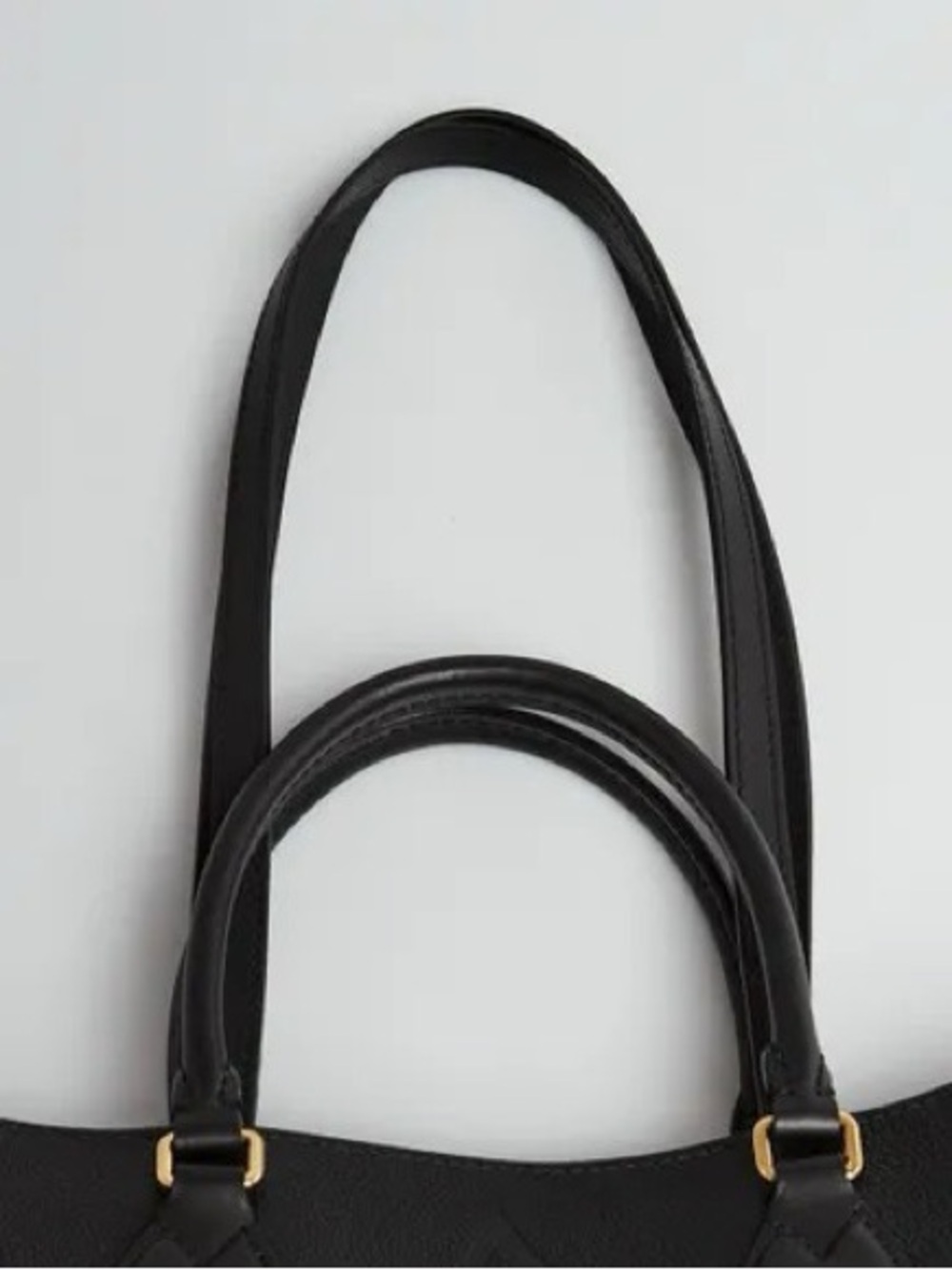 Louis Vuitton Black Monogram Embossed Tote - Picture 4 of 8